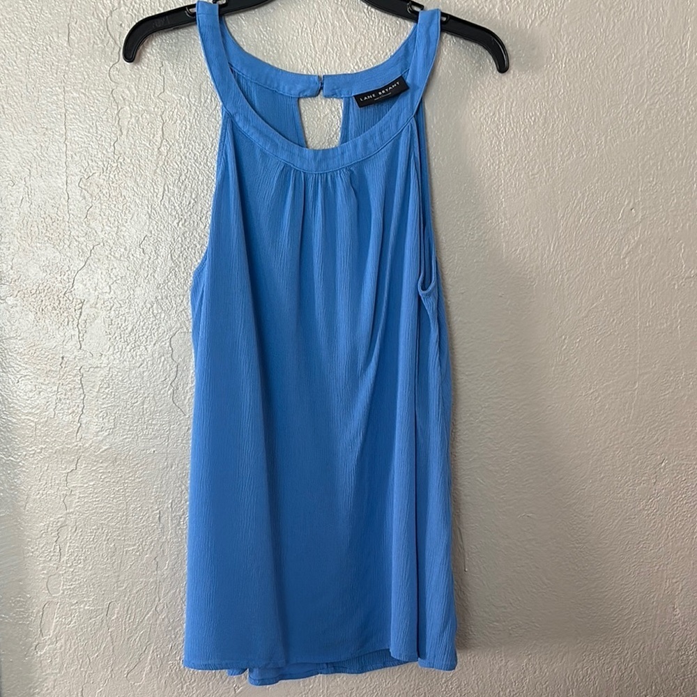 Women’s Plus Size Lane Bryant Classic Halter-Neck Tank, Size 18, Blue